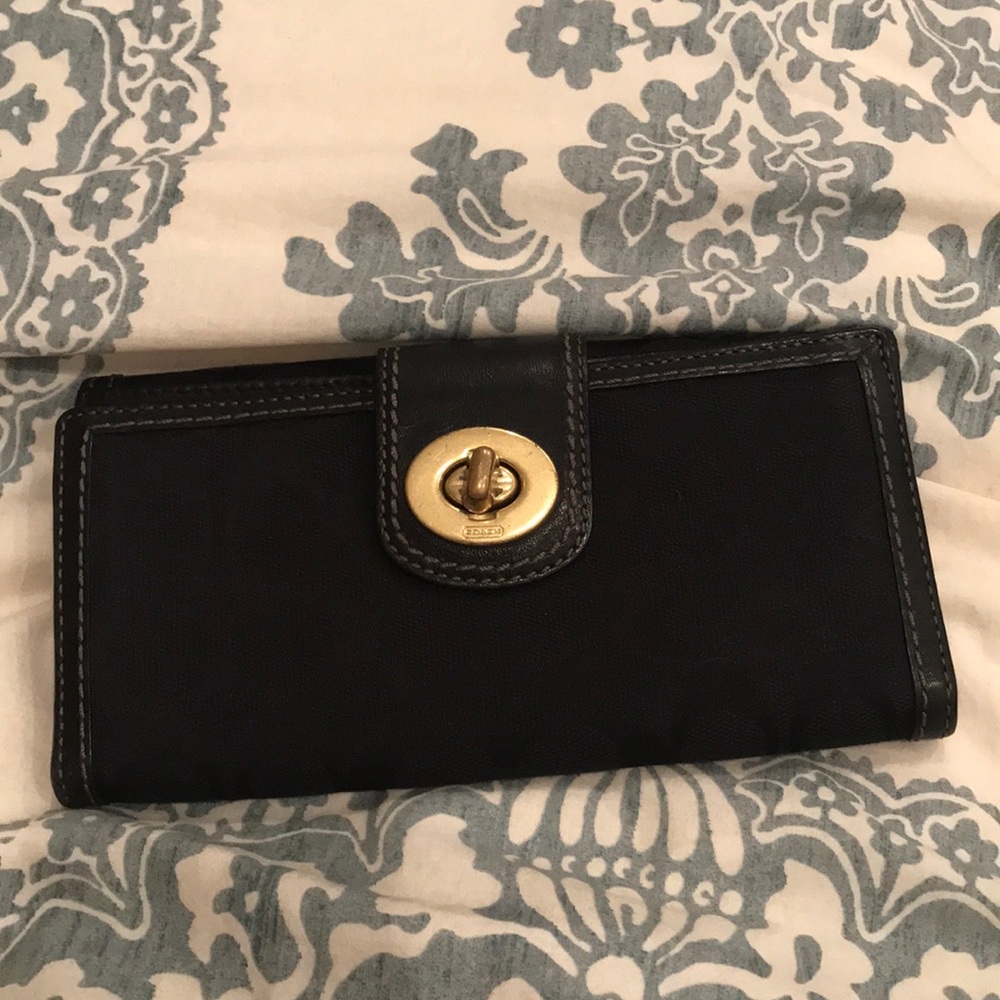 Black coach wallet